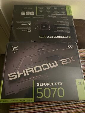 MSI GeForce RTX 5070 Shadow 2X OC Edition - Black & Green Accents